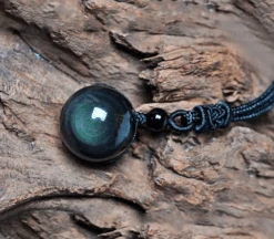 Pendentif Obsidienne Oeil Celeste