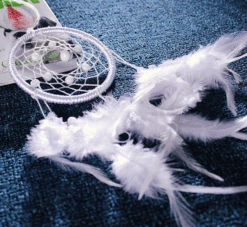 Attrape Rêve Avec Perles Blanches 5 Attrape Rêve Avec Perles Blanches -Objets Zen & Musique Spirituelle 1486540483631