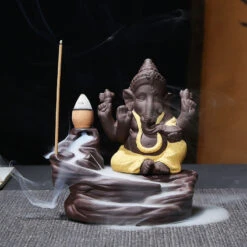 Porte-Encens Bouddha Ganesh -Objets Zen & Musique Spirituelle 2420165355255 3