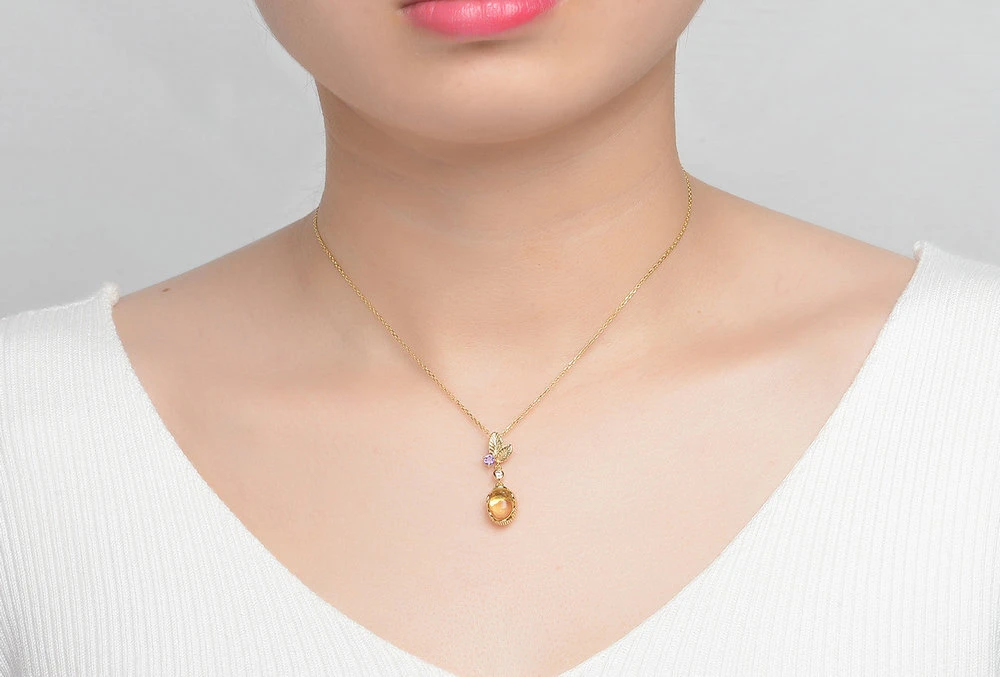 Pendentif Citrine Argent 925 Luxury 4 Pendentif Citrine Argent 925 Luxury – Image 4