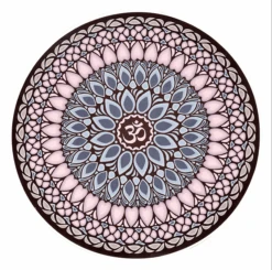 Tapis De Méditation Rond Ohm