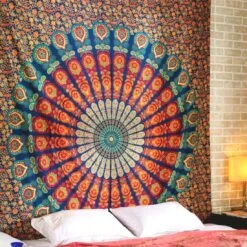 Tenture Murale Indienne Mandala -Objets Zen & Musique Spirituelle 4104204023556