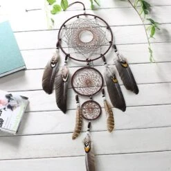 Attrape Rêve Fait Main Iroquois -Objets Zen & Musique Spirituelle 640353121867 1