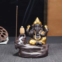 Porte-Encens Bouddha Ganesh -Objets Zen & Musique Spirituelle 64298188878 3