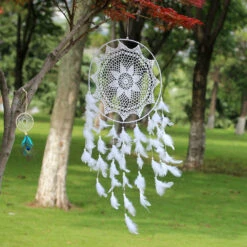 Attrape Rêve Avec Fleur Fressia -Objets Zen & Musique Spirituelle 7686288102576 1