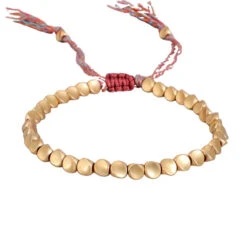 Bracelet Tibétain Doré Luxury