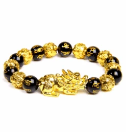 Bracelet Bouddhiste Doré Chanceux