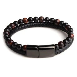 Bracelet Homme Perle Cuir Vice 22 Bracelet Homme Perle Cuir Vice -Objets Zen & Musique Spirituelle Bracelet homme perle cuir vice 10