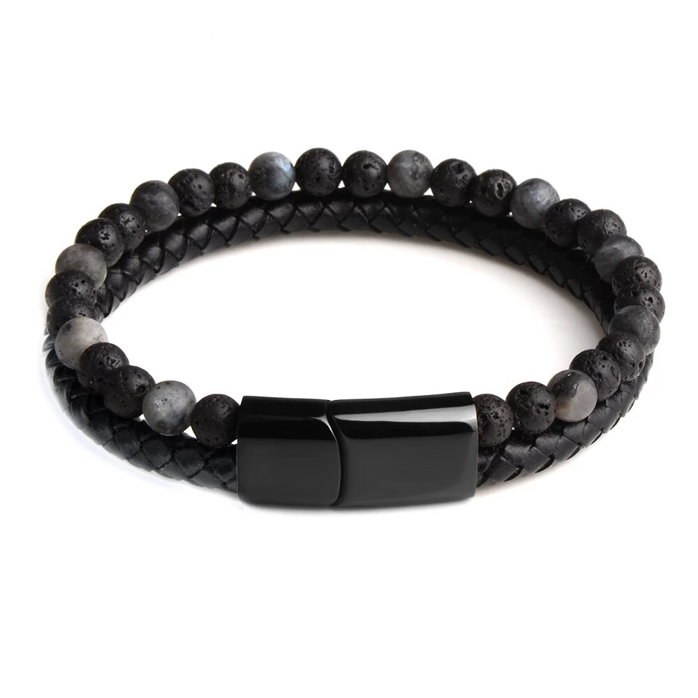Bracelet Homme Perle Cuir Vice 13 Bracelet Homme Perle Cuir Vice – Image 13