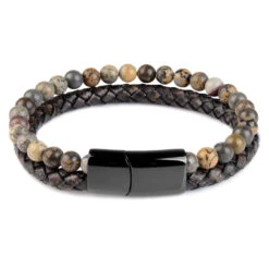 Bracelet Homme Perle Cuir Vice 25 Bracelet Homme Perle Cuir Vice -Objets Zen & Musique Spirituelle Bracelet homme perle cuir vice 7