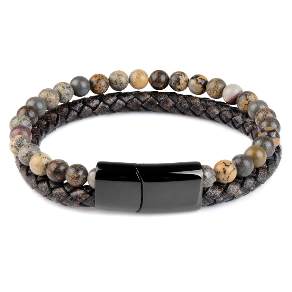 Bracelet Homme Perle Cuir Vice 10 Bracelet Homme Perle Cuir Vice – Image 10