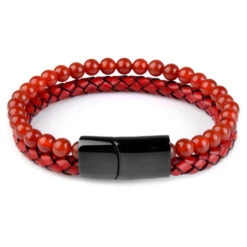 Bracelet Homme Perle Cuir Vice 24 Bracelet Homme Perle Cuir Vice -Objets Zen & Musique Spirituelle Bracelet homme perle cuir vice 8
