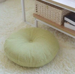 Zafu Méditation Profonde -Objets Zen & Musique Spirituelle Coussin Zafu Meditation Profonde Vert