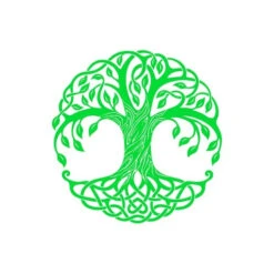 Sticker Mural Arbre De Vie Enracinement -Objets Zen & Musique Spirituelle Sticker Mural Arbre de Vie Enracinement Vert Clair