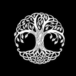 Sticker Mural Arbre De Vie Enracinement -Objets Zen & Musique Spirituelle Sticker Mural Arbre de Vie Enracinement Blanc