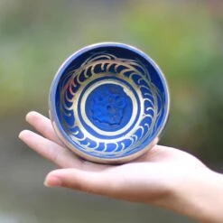 Bol Tibétain Chantant Bleu -Objets Zen & Musique Spirituelle bol tibetain chantant bleu 3