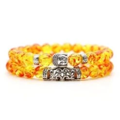 Bracelet Bouddhiste Ambre Bouddha