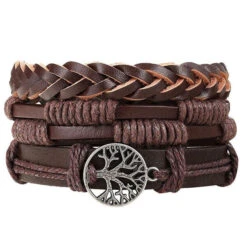 Bracelet Arbre De Vie Cuir
