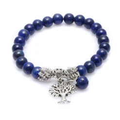 Bracelet Arbre De Vie Perles Bleus