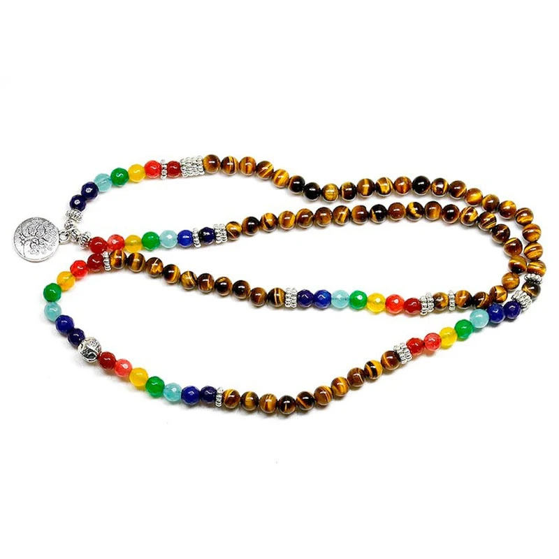 Bracelet Bouddhiste Mala “Sept-Chakras” 2 Bracelet Bouddhiste Mala “Sept-Chakras” – Image 2
