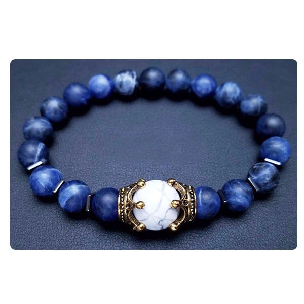 Bracelet Homme Perle Bleu Prince 1 Bracelet Homme Perle Bleu Prince