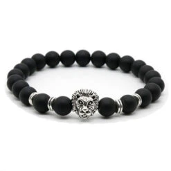 Bracelet Homme Perle Lion Sauvage