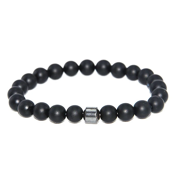 Bracelet Homme Perle Noir Loki 1 Bracelet Homme Perle Noir Loki