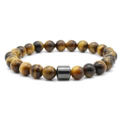 Bracelet Homme Perle Oeil De Tigre Loki