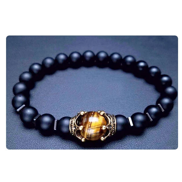 Bracelet Homme Perle Onyx Prince 1 Bracelet Homme Perle Onyx Prince