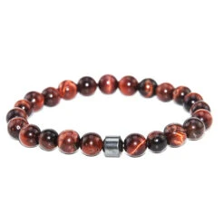 Bracelet Homme Perle Rouge Loki