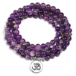 Bracelet Mala Améthyste “Éveil Spirituel” -Objets Zen & Musique Spirituelle bracelet mala amethyste 3