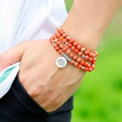 Bracelet Mala En Pierre “Clairvoyance” -Objets Zen & Musique Spirituelle bracelet mala en pierre 3