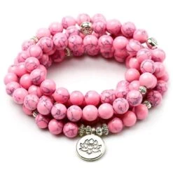 Bracelet Mala Lotus Femme “Créativité”
