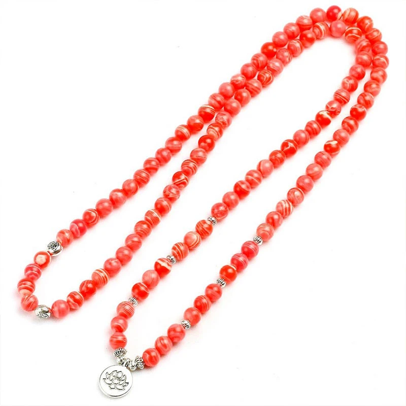 Bracelet Mala Rhodochrosite “Relaxation” 2 Bracelet Mala Rhodochrosite “Relaxation” – Image 2