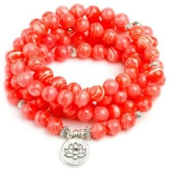 Bracelet Mala Rhodochrosite “Relaxation”