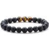 Bracelet Oeil De Tigre Et Onyx Noir