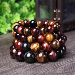 Bracelet Oeil De Tigre Faucon Et Taureau -Objets Zen & Musique Spirituelle bracelet oeil de tigre faucon et taureau 2