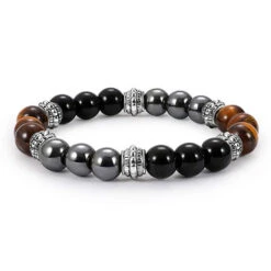Bracelet Oeil De Tigre Triple Protection