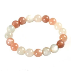 Bracelet Pierre De Lune Et Pierre De Soleil Galaxy