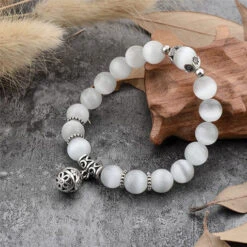 Bracelet Pierre De Lune De Fertilité Gaïa -Objets Zen & Musique Spirituelle bracelet pierre de lune pour tomber enceinte 5