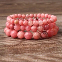 Bracelet Pierre Rhodochrosite Odyssée -Objets Zen & Musique Spirituelle bracelet pierre rhodochrosite 8