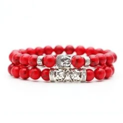 Bracelet Bouddhiste Rouge Bouddha