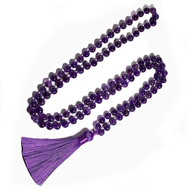 Collier Mala Améthyste “Amour De Soi” 1 Collier Mala Améthyste “Amour De Soi”