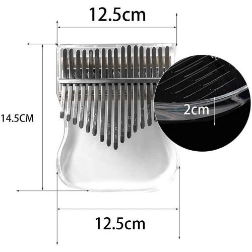 Kalimba Transparent 17 Lames 2 Kalimba Transparent 17 Lames – Image 2