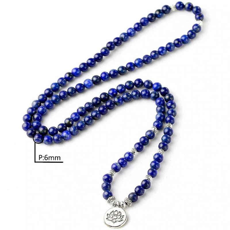 Mala Tibétain Lapis Lazuli “Confiance En Soi” 4 Mala Tibétain Lapis Lazuli “Confiance En Soi” – Image 4