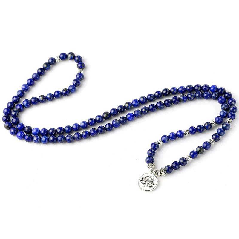 Mala Tibétain Lapis Lazuli “Confiance En Soi” 2 Mala Tibétain Lapis Lazuli “Confiance En Soi” – Image 2