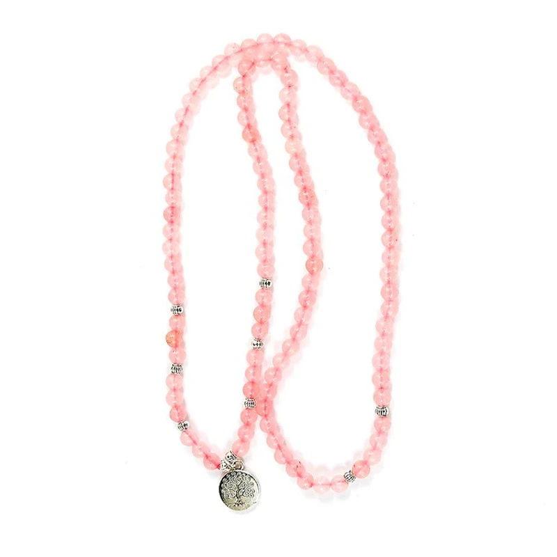 Rose Quartz Mala Bracelet “Rupture Amoureuse” 2 Rose Quartz Mala Bracelet “Rupture Amoureuse” – Image 2