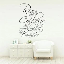 Sticker Citation Zen Secret Du Bonheur