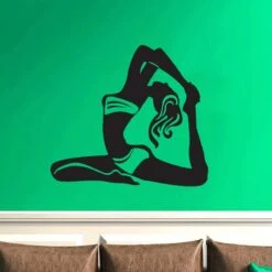 Sticker Mural Zen Posture De Yoga