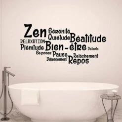 Sticker Mural Citation Zen